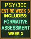 PSY/300 Formative Assessment Week 3